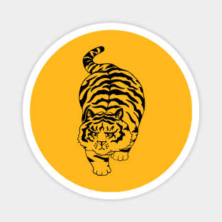 Tubby the Tiger (Black) Magnet